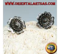 Orecchini in Argento 925‰ a forma di fiore "aquilegia" da lobo