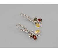 orecchini in argento 925 ambra leva orecchini pendenti piccoli regalo per donna