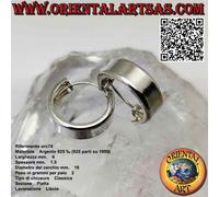 Orecchini in Argento 925‰ cerchi lisci piatto (classica)