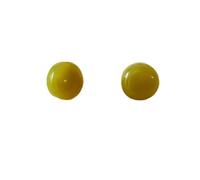 Orecchini in argento 925 con avventurina verde, agata rossa, giada bianca, giallo limone, idea regalo, Medio, Metallo, Non pietra preziosa