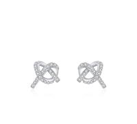 Orecchini in argento 925 da donna, orecchini vintage a chiodo geometrico con zirconia cubica argento