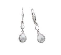 Orecchini in argento 925 madreperla goccia orecchini pendenti donna NUOVI F...