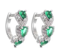 Orecchini in argento 925, misura grande, adatti per gioielli da donna, 1 paio di orecchini con diamanti, Taglia unica, Metallo, Nessuna pietra preziosa