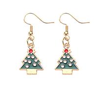 Orecchini in argento genuino per bambini, set per le vacanze, ciondolo di Natale, orecchini di Babbo Natale, gioielli regalo orecchini che cambiano colore, Taglia unica, Lega di acciaio, Nessuna