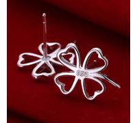Orecchini in Argento Sterling 925 a925 pendenti Cerchio cuore fiore stella