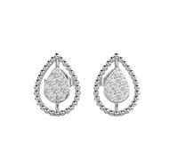 Orecchini in argento sterling 925 con rugiada | Placcatura in argento n. Pietra: 16 Dimensioni gemma: 0,01-0,10 mm | Peso: 0,18 crt Forma: rotonda | 1,386 grammi |LKE_W_00210