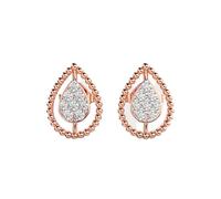 Orecchini in argento sterling 925 con rugiada | Placcatura in oro rosa | N. pietra: 16 | Dimensioni gemma: 0,01-0,10 mm | Peso: 0,18 crt | Forma: rotonda | 1,386 grammi |LKE_R_00210