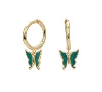 Orecchini in argento Sterling a forma di farfalla, orecchini a goccia con olio, gioielli di design per donne europee e
