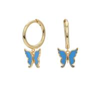 Orecchini in argento Sterling a forma di farfalla, orecchini a goccia con olio, gioielli di design per donne europee e