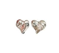 Orecchini in argento Sterling con un senso di consistenza e amore design coreano da donna -LE0239
