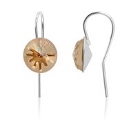 Orecchini in argento sterling ganci a filo realizzati con cristalli...
