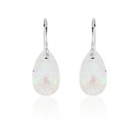 Orecchini in argento sterling ganci per pesci realizzati con cristalli...