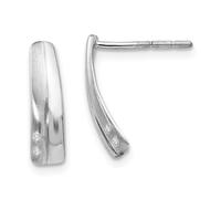 Orecchini In Diamante Bianco Ice 0,02 Ct. In Argento Sterling Placcato E Opaco