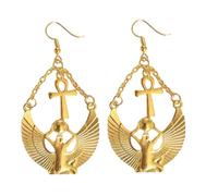 Orecchini in Lega Egiziano Dee Ciondolo Texture In Lega Adatto Per Gli Amanti Della Storia Gli Accessori Unici Cercando Donne Uniche, Taglia unica, come descritto