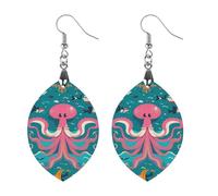 Orecchini in legno da donna, con creature marine per navigazione, eleganti gioielli in legno, orecchini leggeri per matrimoni, feste, regalo di tutti i giorni, Star, Legno, Legno