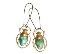 Orecchini in metallo a forma di animale, lunghi ganci in bronzo, alla moda, accessori unici per gli amanti della moda, gioielli per le donne, Misura unica, come descritto, come descritto