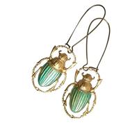 Orecchini in metallo a forma di animale, lunghi ganci in bronzo, alla moda, accessori unici per gli amanti della moda, orecchini pendenti alla moda, Misura unica, come descritto, come descritto