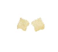 Orecchini in metallo intrecciato, orecchini di texture di lusso leggeri, accessori in stile artistico, adatti per il pendolarismo quotidiano e l'abbigliamento da dating delle donne