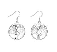 Orecchini in Oro da 14k per Donne, Orecchini a calo dell'albero Cavo Lucido per Donne Oro