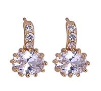 Orecchini in Oro Giallo 9k per Donne, Eleganti Orecchini per prigionieri di cartilagine da 8 mm di cartilagine di elica ovali per Donne Oro