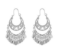 Orecchini in oro grosso con perle bohoJhumkas orecchini indiani gioielli lampadario orecchini per le donne Bollywood accessori per feste alla moda donne alla moda