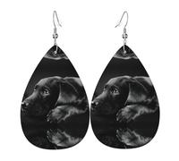 Orecchini in pelle a forma di cucciolo di cane, da donna, pendenti, piercing a goccia, gioielli leggeri, regali per donne e ragazze