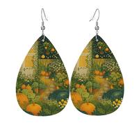 Orecchini In Pelle A Forma Di Goccia Beautiful Autumn Garden Moda Orecchini Da Donna In Finta Pelle Lussuoso Ciondolo Con Pendente A Goccia Per Feste Accessori Appuntamenti