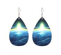 Orecchini In Pelle A Forma Di Goccia Looking Up At The Earth Lussuoso Orecchini Pendenti Squisito Ciondolo Con Pendente A Goccia Per Appuntamenti Feste Matrimoni