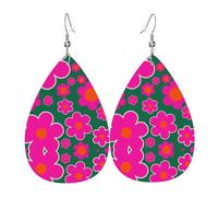 Orecchini In Pelle A Goccia Per Donne Flower Market Honolulu Retro Moda Orecchini Da Donna Eleganti Ciondolo Con Pendente A Goccia Per Balli Accessori Appuntamenti
