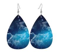 Orecchini In Pelle A Goccia Per Donne Space Of Night Sky With Cloud And Starsky Leggeri Orecchini In Finta Pelle Squisito Ciondolo A Goccia Per Feste Appuntamenti Feste