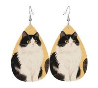 Orecchini in pelle con motivo baseball sul fuoco, orecchini a goccia, leggeri, orecchini a cerchio pendenti, gioielli regalo, One Size, Pelle sintetica, Non pietra preziosa