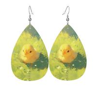 Orecchini in pelle con pulcini, orecchini in stile europeo e americano per giovani donne, regali di compleanno/regali di San Valentino