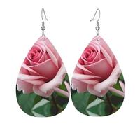 Orecchini in pelle con stampa formula matematica, orecchini pendenti, gioielli leggeri a goccia, pendenti per feste in costume, Misura unica, Pelle