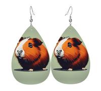 Orecchini in pelle con stampa formula matematica, orecchini pendenti, gioielli leggeri a goccia, pendenti per feste in costume, Misura unica, Pelle