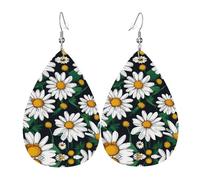 Orecchini in pelle con stampa formula matematica, orecchini pendenti, gioielli leggeri a goccia, pendenti per feste in costume, Misura unica, Pelle