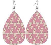 Orecchini in pelle da donna Cartoon Pet Dog Scottish Terrier Orecchini pendenti pendenti per ragazze