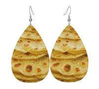 Orecchini In Pelle Mexican Tortillas Orecchini Da Donna Penzolare Moda Orecchino In Pelle Per Donne Tutti I Giorni Cosplay