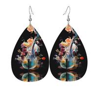 Orecchini In Pelle Nice Cello Patterned Orecchini Da Donna Leggera Moda Accessori Per Tutti I Giorni Donne Appuntamenti