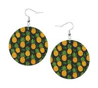 Orecchini In Pelle Tropical Pineapple 2Pcs | leggeri e lussuosi Orecchino Jewelry Per Every Outfit