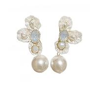 Orecchini in pietra di luna di perla acrilica bianca per le donne orecchini insoliti per le gocce insolite gioielli di fascia alta