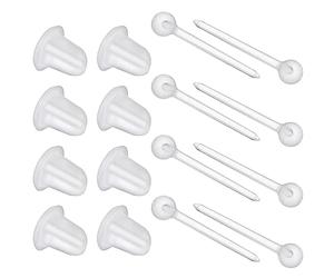 Orecchini in plastica per chirurgia orecchini trasparenti per lavoro, orecchini trasparenti per sport, orecchini invisibili, orecchini in silicone, sostitutivi per donne, ragazze, uomini, sport,