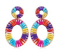 Orecchini in Rafia Bohémien personalità Orecchini a Forma di gocc