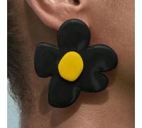 Orecchini in resina a forma di fiore ZAA, alla moda e versatili, con design dalla texture di alta qualità. Questi orecchini in resina a forma di fiore hanno uno stile casual e carino, unico e di nicch