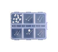 Orecchini in resina invisibili, adatti per dietro le orecchie, vari stili di borchie unisex per nuotare e dormire, フリーサイズ