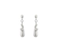 Orecchini In Zircone A Goccia D'acqua Spazzolata Di Mezza Età Per Donna Orecchini A Goccia In Argento Gioielli Ipoallergenici Con Finitura Opaca Opaca A Goccia Lucidata