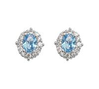 Orecchini In Zircone Acquamarina, Mini Dimensioni Compatte, Adatti Per Le Più Scene Quotidiane, La Scelta Delle Donne