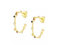 Orecchini in zircone colorato Orecchino a perno per le donne Orecchini penetranti Gioielli Pendientes Rubinetti per la casa