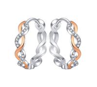 Orecchini intrecciati alla moda e design creativo, ideali per occasioni casual e formali, eleganti accessori, Taglia unica, lega di zinco, Nessuna pietra preziosa