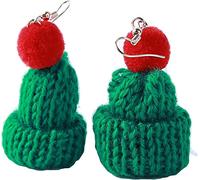 Orecchini Lavorati a Maglia Cute Funny Christmas Hats Hook Orecchini Classic Winter Knit Hat Orecchini per Donne Girl Festival Party Acessories Professional