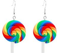 Orecchini Lecca-Lecca Colorati Orecchini Carini Personalizzati Temperamento Gioielli per Orecchie Divertenti Coreani semplici Fashion Processing